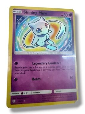 Shining Mew Collectible Card - Purple